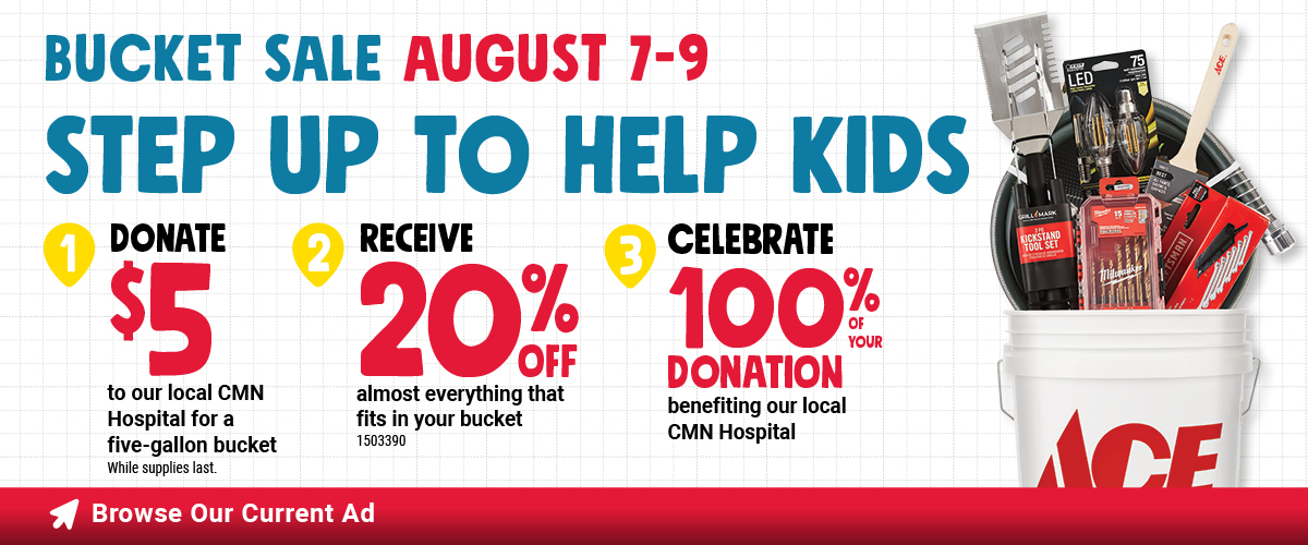 August Bucket Sale