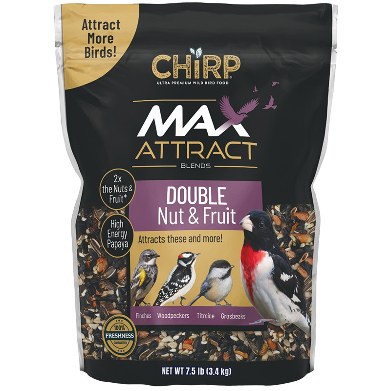 Chirp Max Attract Nut And Fruit Wild Bird Food, 7.5 Lb.