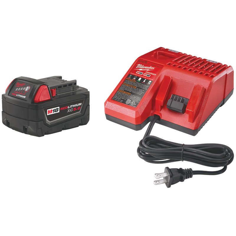 Milwaukee® M18® REDLITHIUM Lithium Ion Extended Capacity Battery & Charger