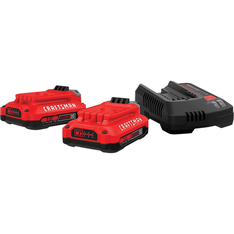Craftsman® V20 Battery & Charger Starter Kit, 2/Pk.