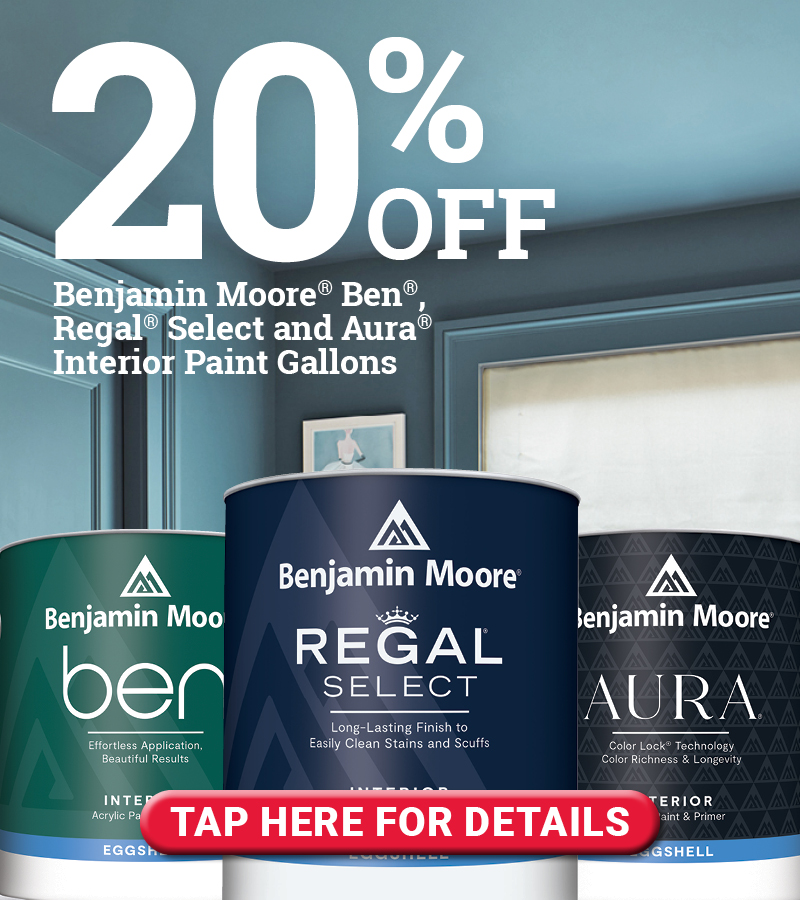 20% Off Benjamin Moore Paints