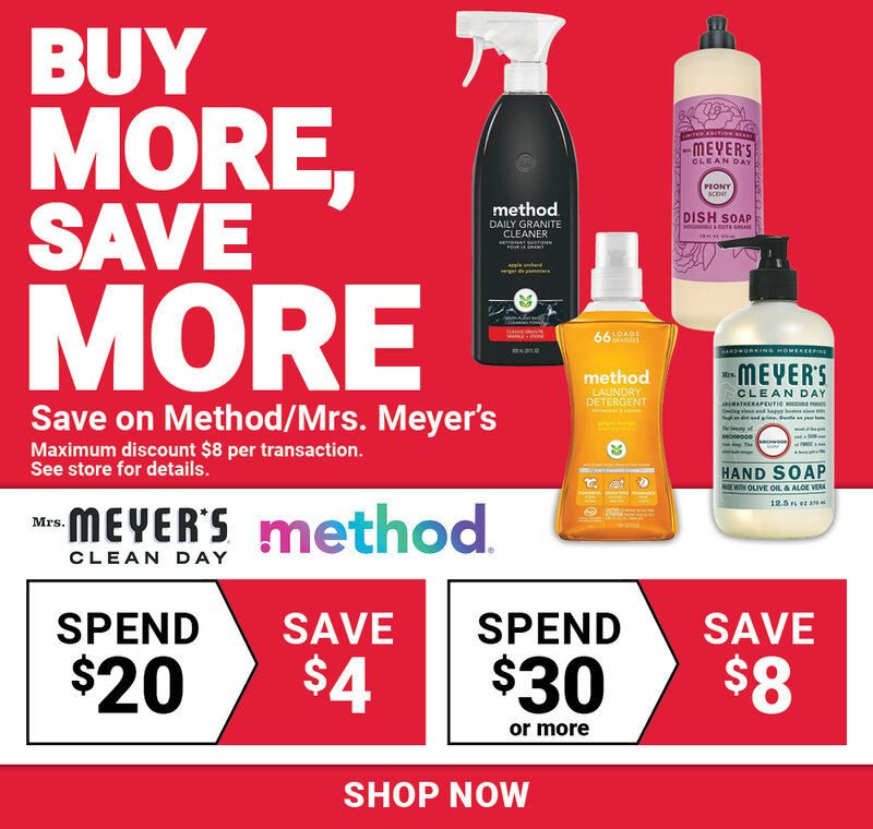 Save on Method/Mrs. Meyer's