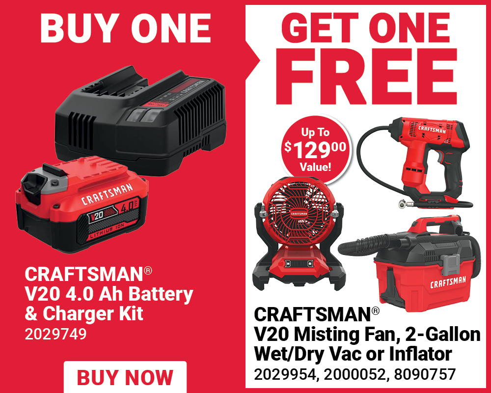 CRAFTSMAN® V20 4.0 Ah Battery & Charger Kit