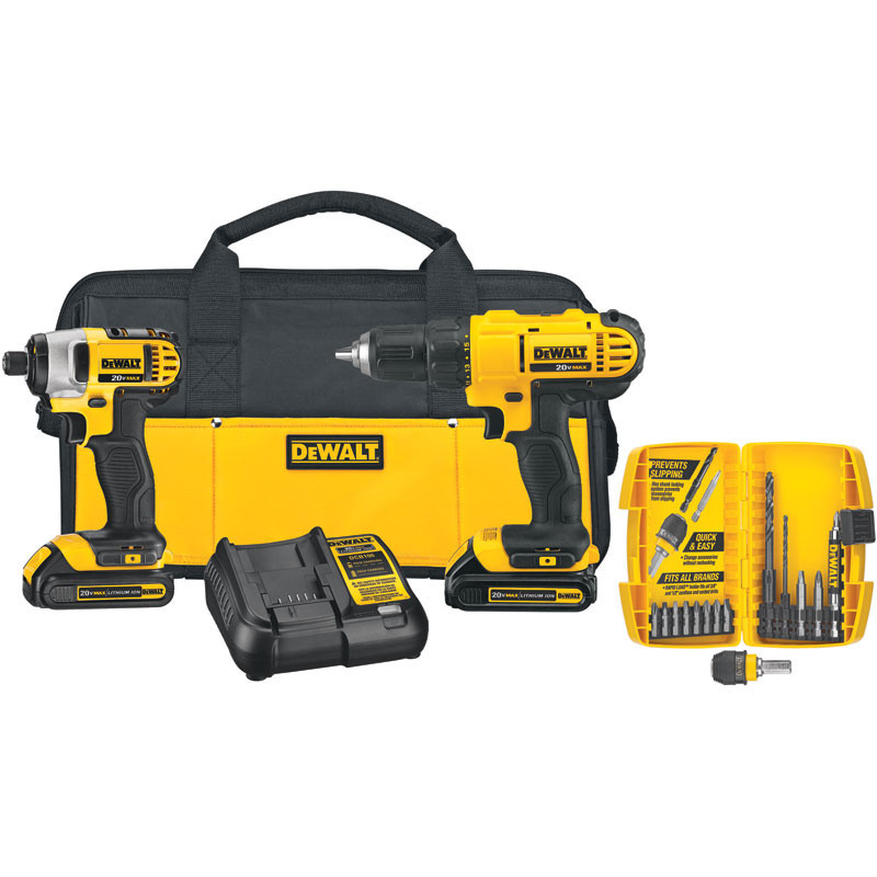 DeWalt® 20V Compact Drill & Impact Driver Set