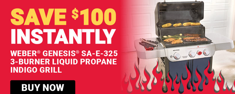 Save Up To $100 Instantly on Weber® Grills