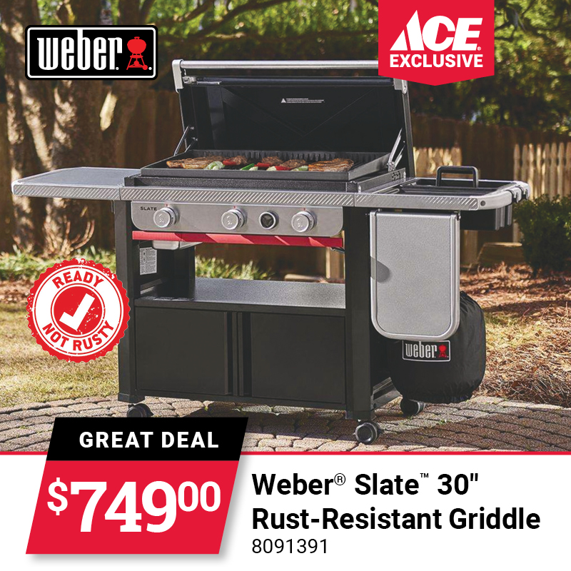 Weber® Slate™ 30" Rust-Resistant Griddle