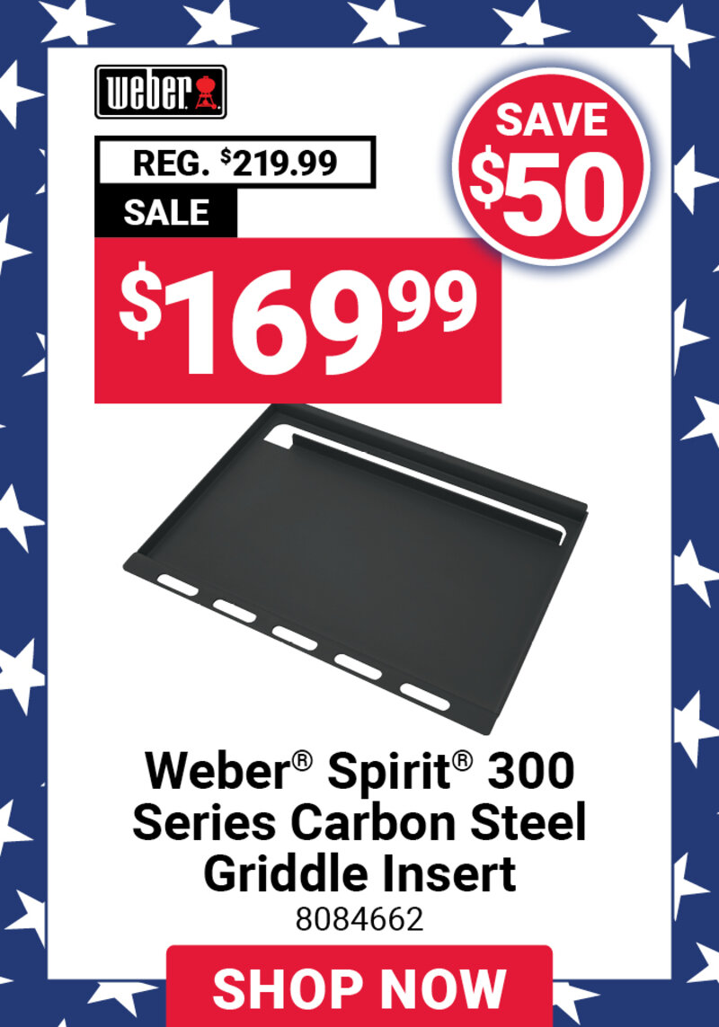 Weber® Spirit® 300 Series Carbon Steel Griddle Insert