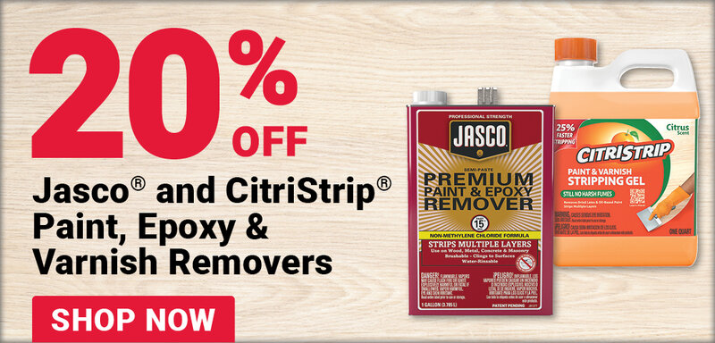 20% Off Jasco® and CitriStrip® Paint, Epoxy and Varnish Removers