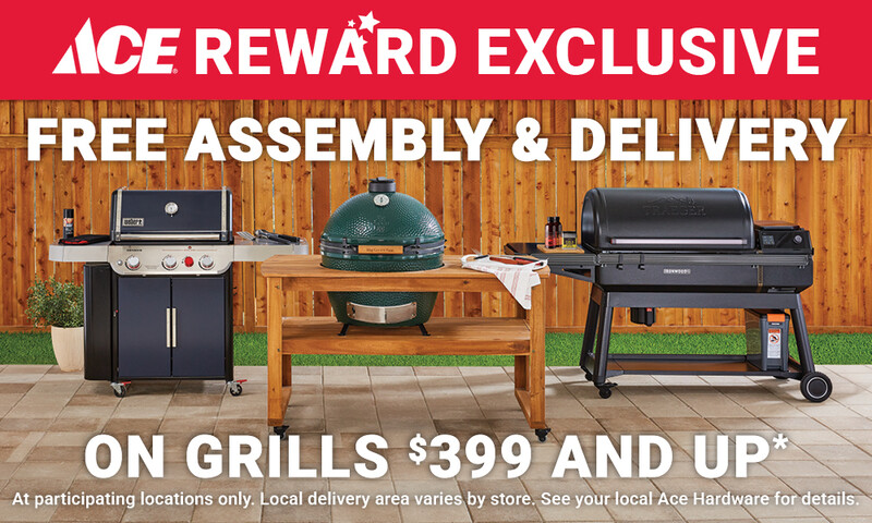 Free Assembly and Delivery on Grills $399 and Up.